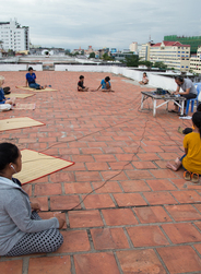 Yan Jun, Micro Feedback White Building Rooftop, 2015_poster